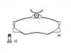 Brake Pad Set:251 698 151 F