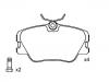 Brake Pad Set:000 420 99 20